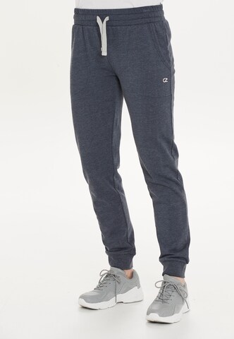 Cruz Tapered Broek 'Mayda' in Blauw: voorkant