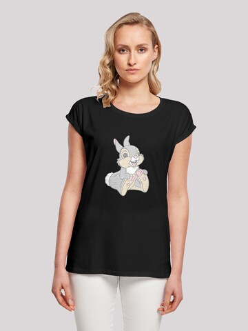 F4NT4STIC Shirt 'Disney Classics Thumper' in Black: front