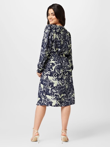 Vero Moda Curve Shirt Dress 'Abbi' in Blue