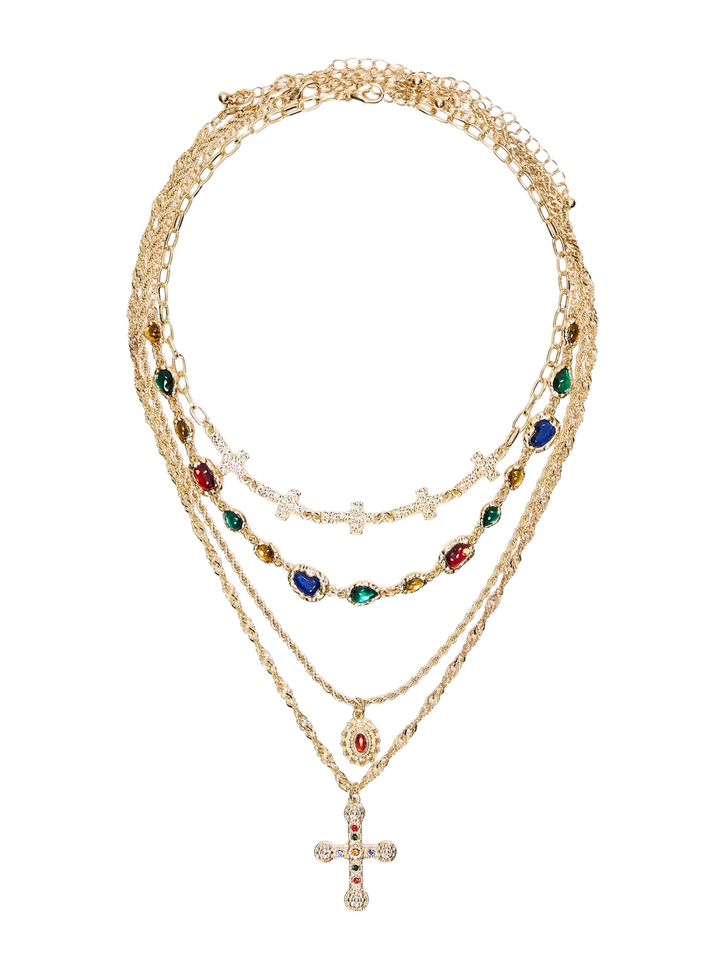 kék / arany / zöld / piros Bershka Lánc, Termék nézet