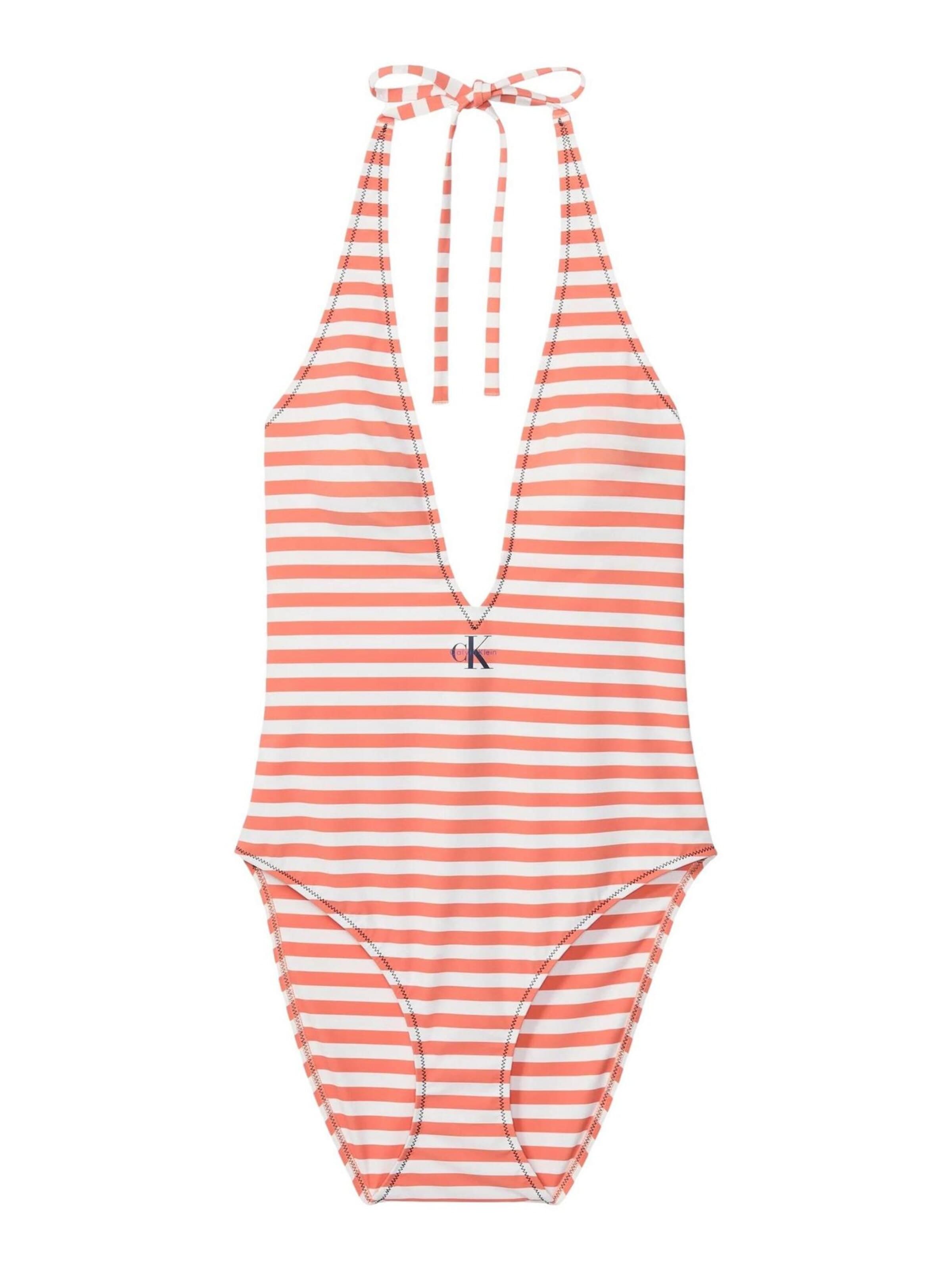 Triangle Maillot de bain 'PLUNGE ONE PIECE LV00Q61216' Calvin Klein Jeans en orange : devant