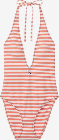 Calvin Klein Jeans Badpak 'PLUNGE ONE PIECE LV00Q61216' in Oranje: voorkant