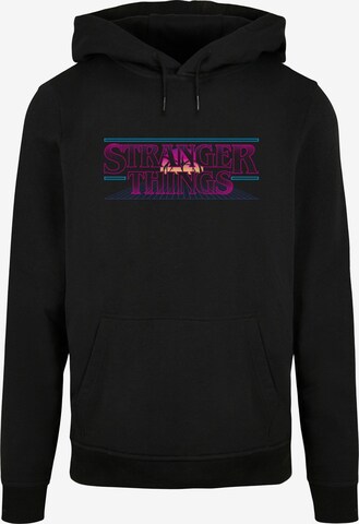 ABSOLUTE CULT Sweatshirt 'Stranger Things - Retro Title' in Schwarz: predná strana