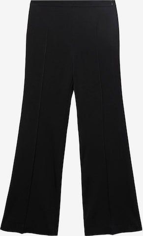 MANGO Wide leg Pleated Pants 'Harry' in Black: front