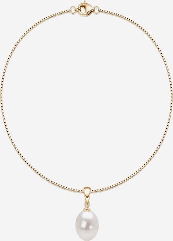 ROUGEMONT Jewellery Kette 'Elegante Damen Perlenkette 925 Sterling Silber echte Süßwasserperle' in Gold: Vorderseite