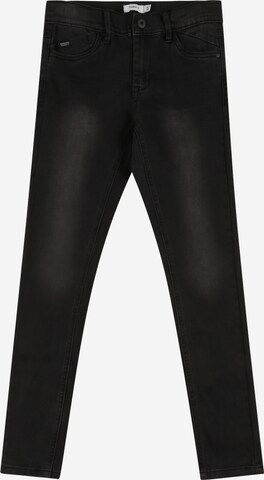 NAME IT Slimfit Jeans 'Pete' in Schwarz: predná strana