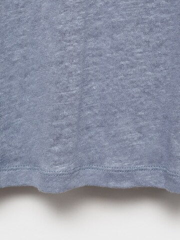 Tricou 'LINITO' de la MANGO pe albastru