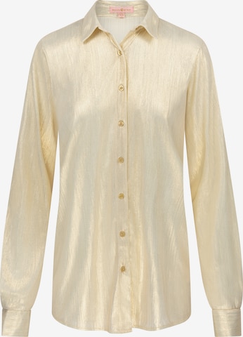 Moda Minx Strandbluse 'Shimmering Lights' in Beige: Vorderseite