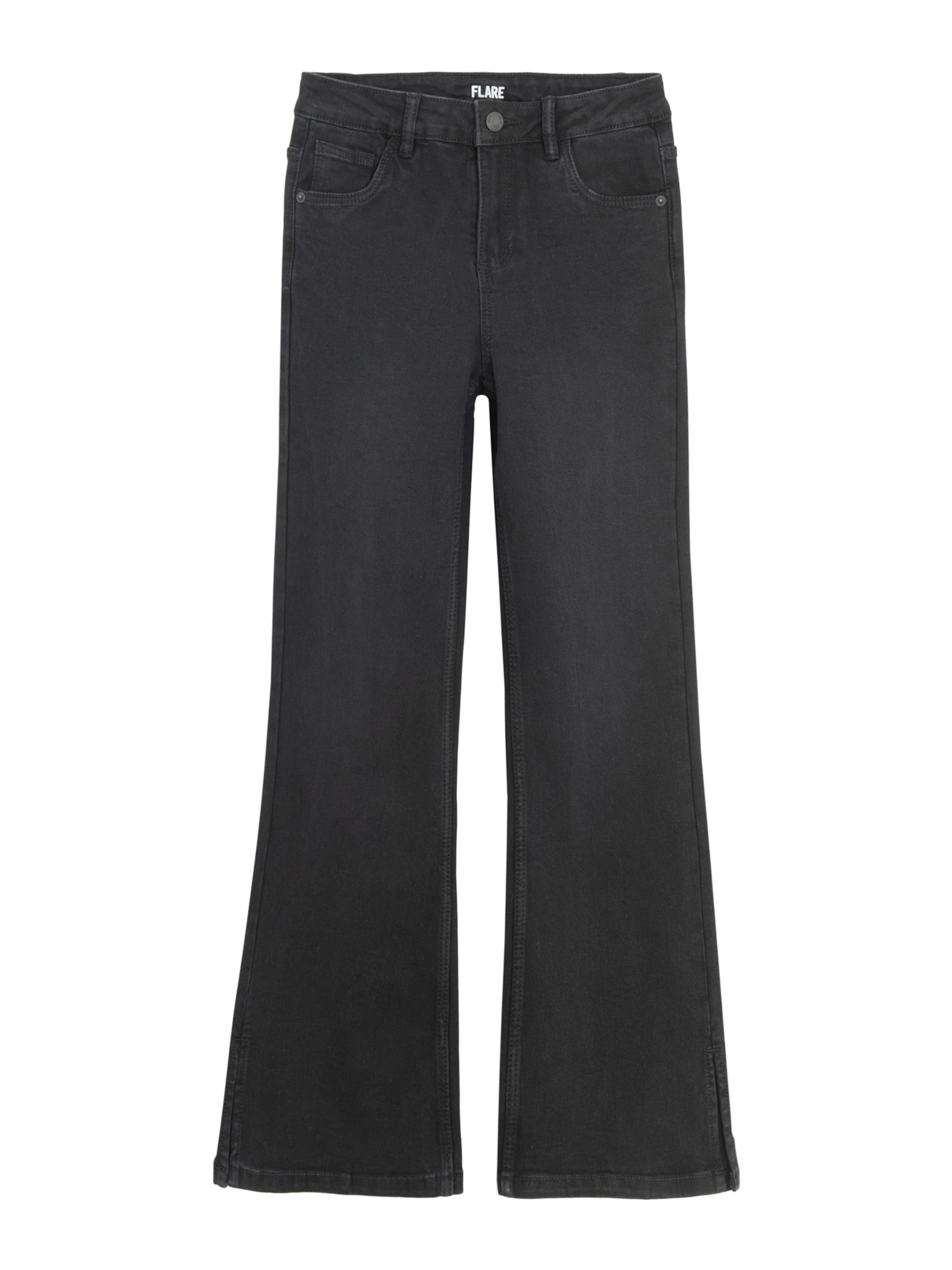 Cool Club Flared Jeans in Black: front