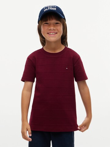 T-Shirt TOMMY HILFIGER en rouge : devant