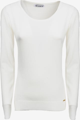 balta Influencer Megztinis: priekis