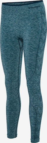 Hummel Skinny Sportbroek 'Una' in Groen