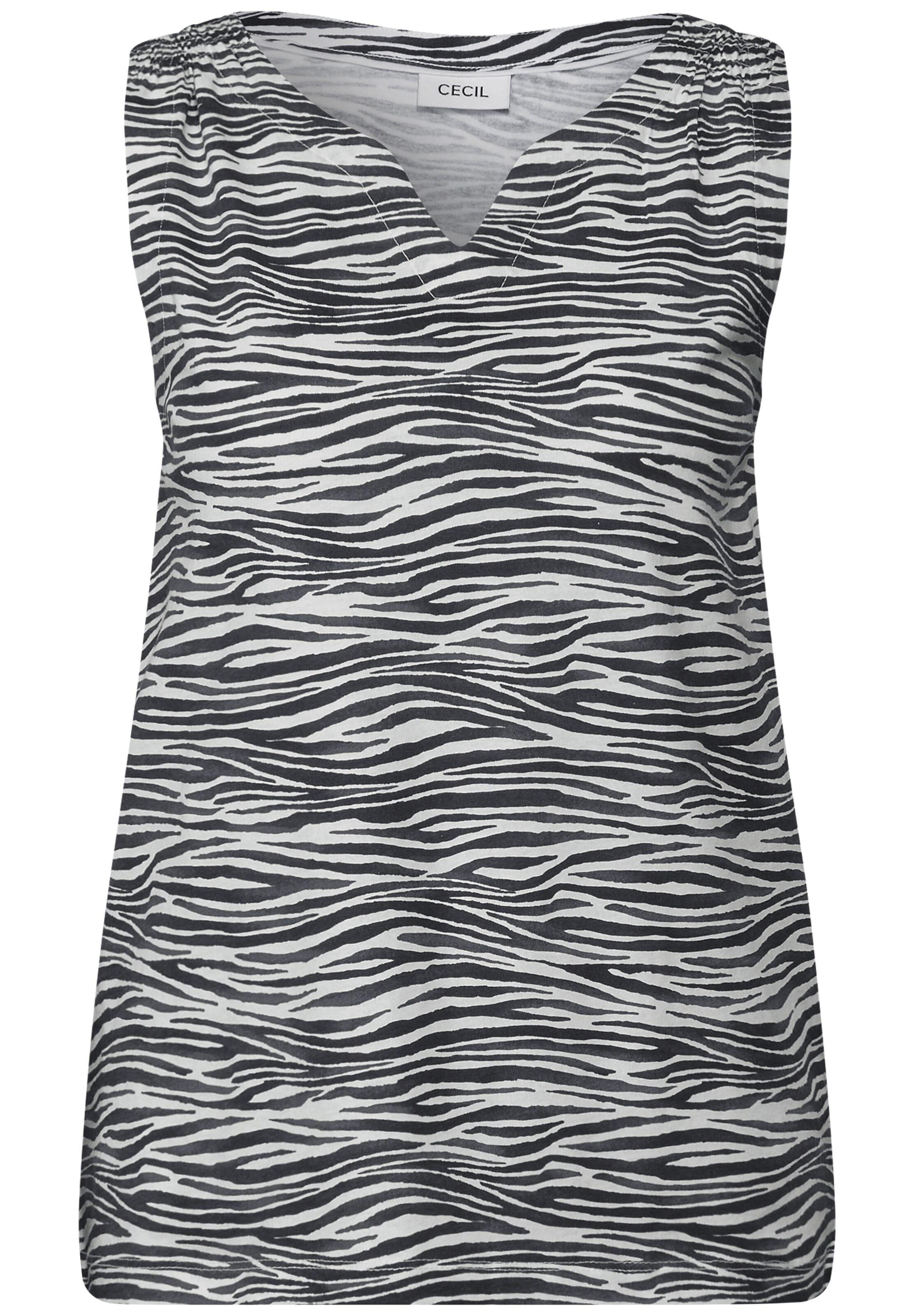 CECIL Top in Grau: Vorderseite