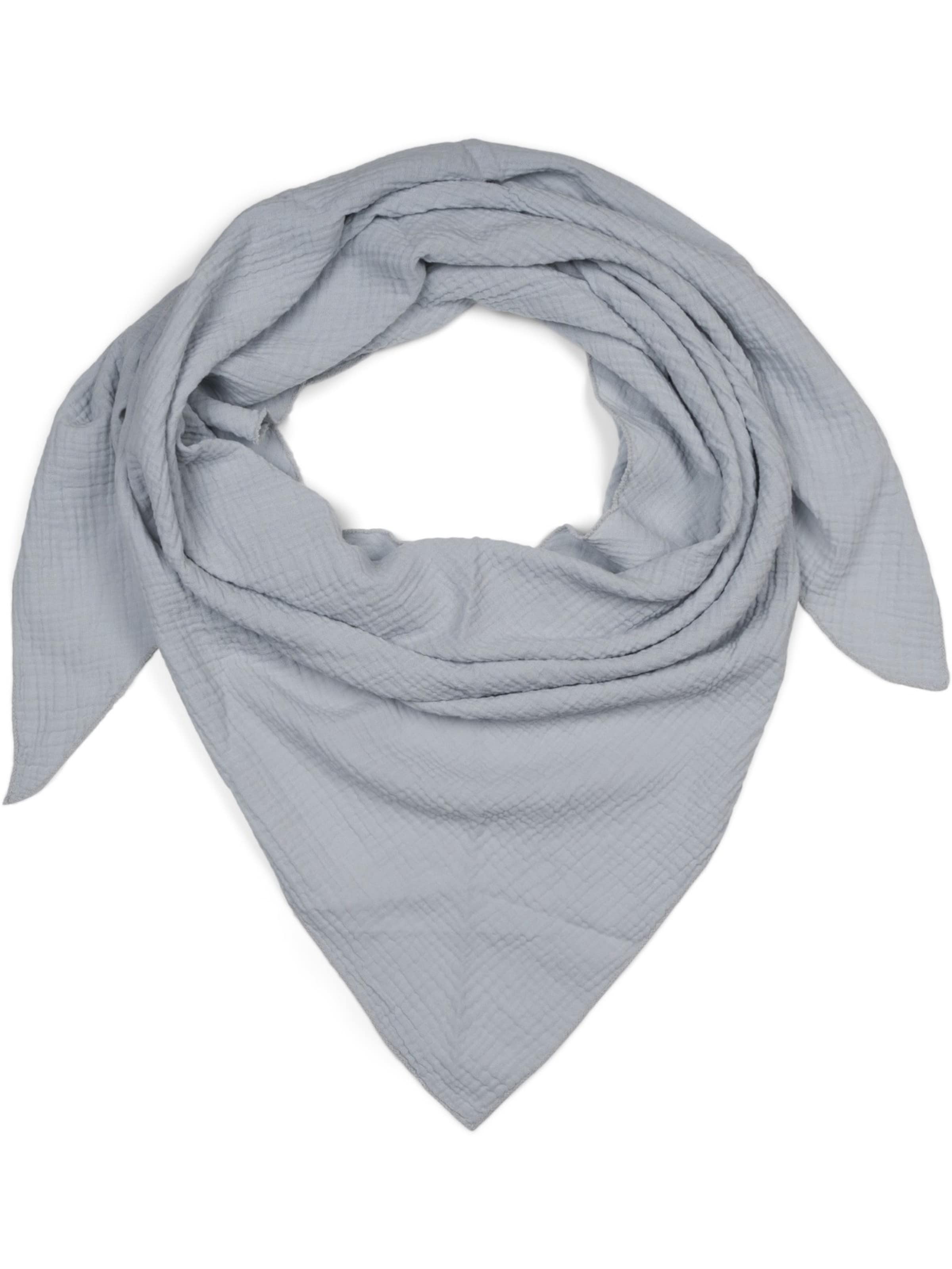 styleBREAKER Tuch 'Musselin Dreiecktuch Einfarbig'‌‌‌‌‌‌‌ in hellgrau, Produktansicht