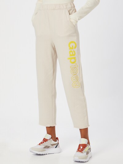 Pantaloni GAP pe galben / alb natural, Vizualizare model