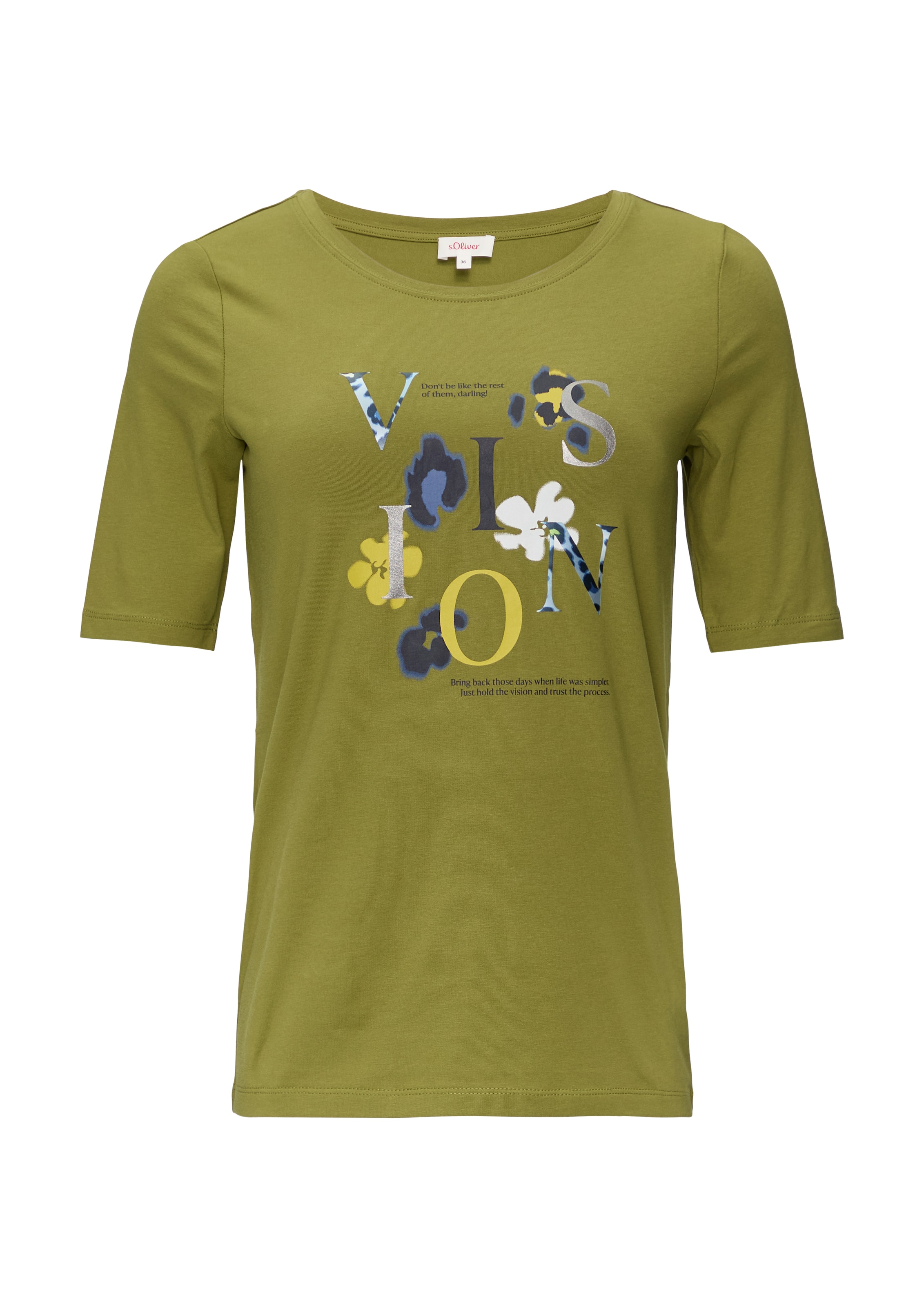 s.Oliver Shirt in Grün: Vorderseite