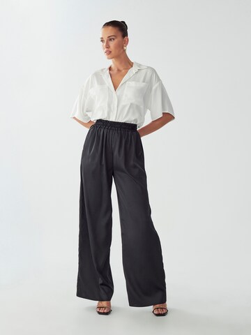 Willa Wide Leg Hose in Grau