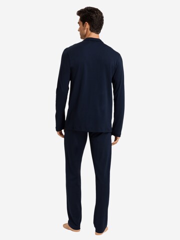 Hanro Pajamas long 'Night & Day' in Blue