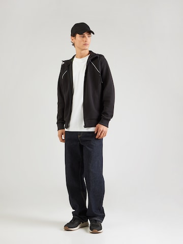 BOSS Sweatvest 'Join Saggy' in Zwart