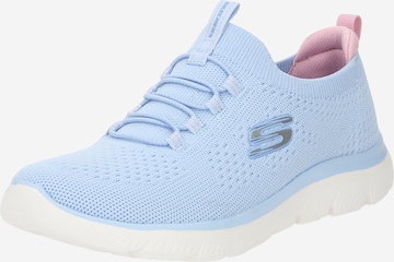 SKECHERS Slip On 'Summits' in Blau: Vorderseite