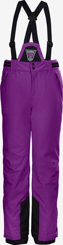 KILLTEC Workout Pants in Purple: front