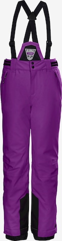 KILLTEC Regular Workout Pants in Purple: front
