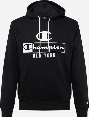 Champion Authentic Athletic Apparel Sweatshirt in Black: front