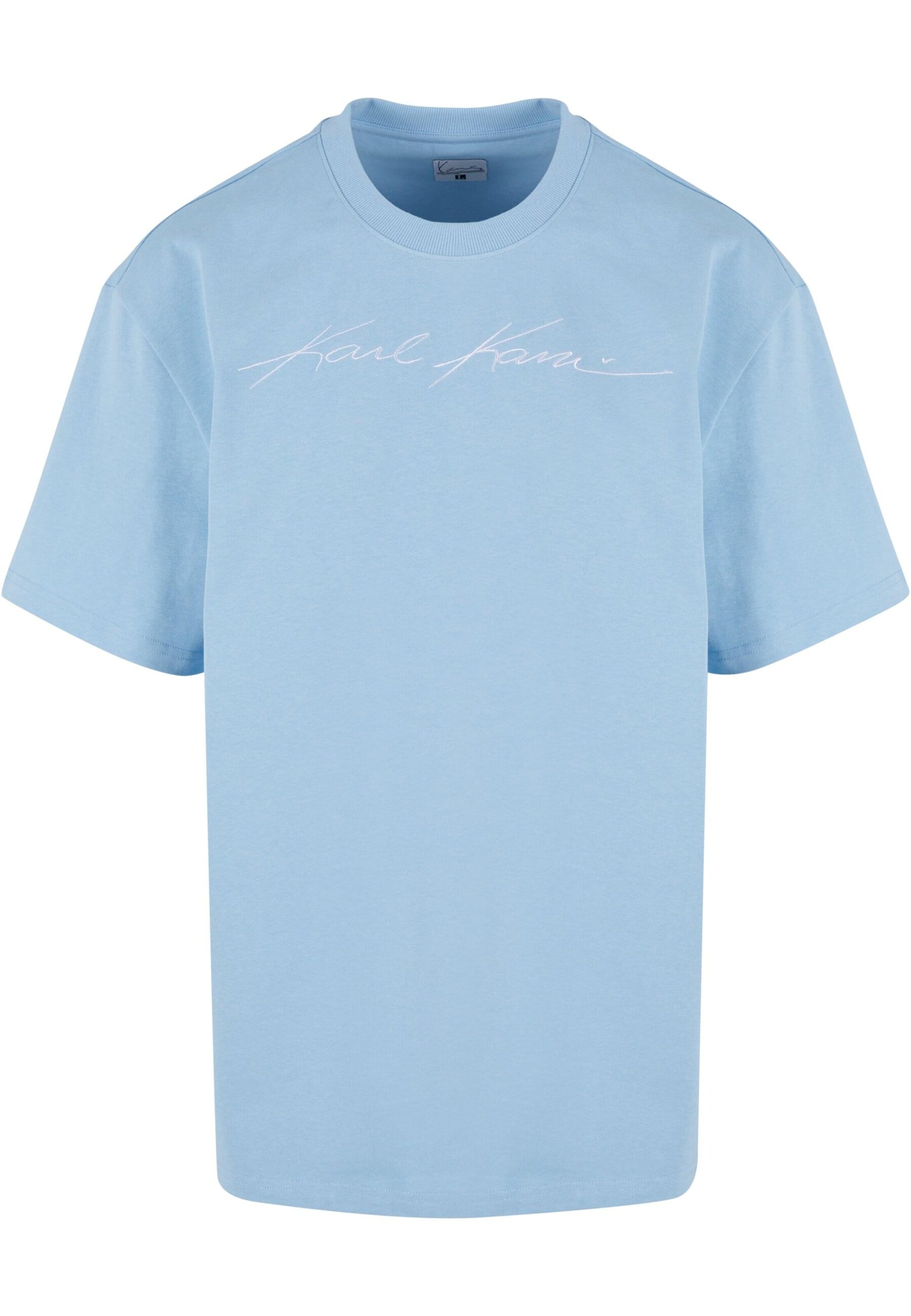 T-Shirt Karl Kani en bleu : devant