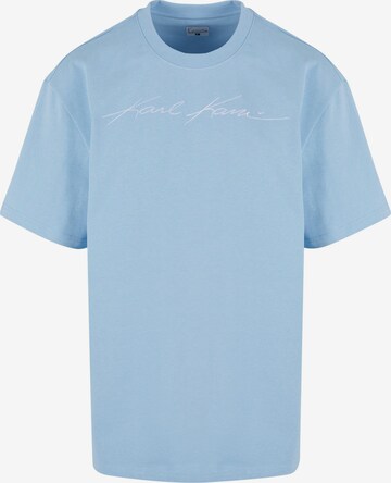 T-Shirt Karl Kani en bleu : devant