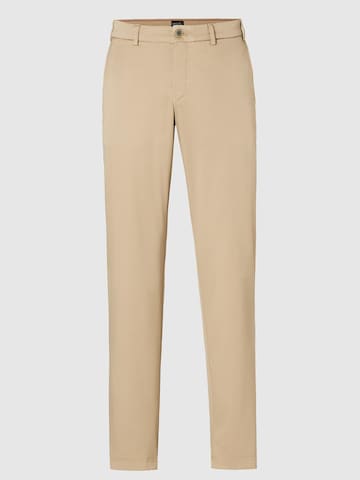 Hiltl Regular Chino Pants 'Pamo - Excellent Cotton' in Beige: front