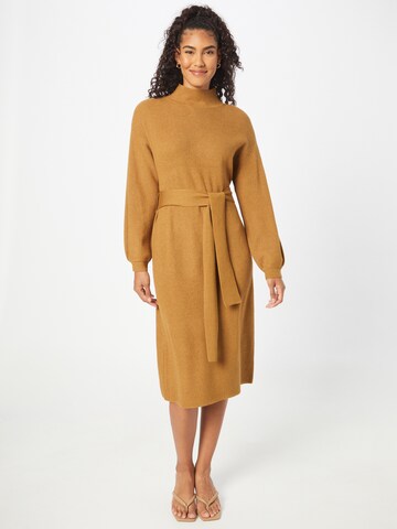 MINE TO FIVE Knitted dress in Brown: front