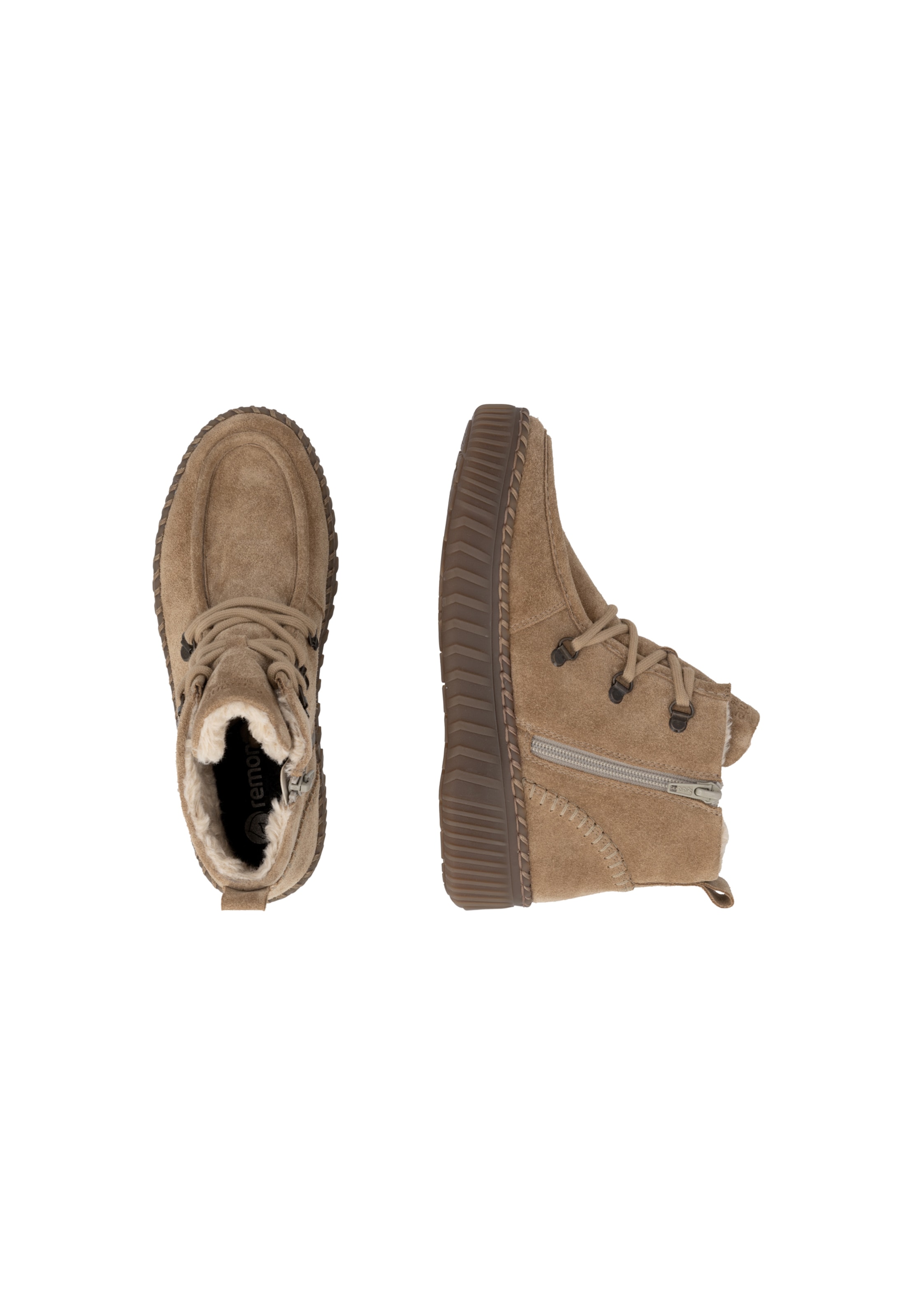 Bottines à lacets ' D4A72 ' REMONTE en marron