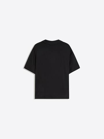 Bershka Comfort fit Button Up Shirt in Black