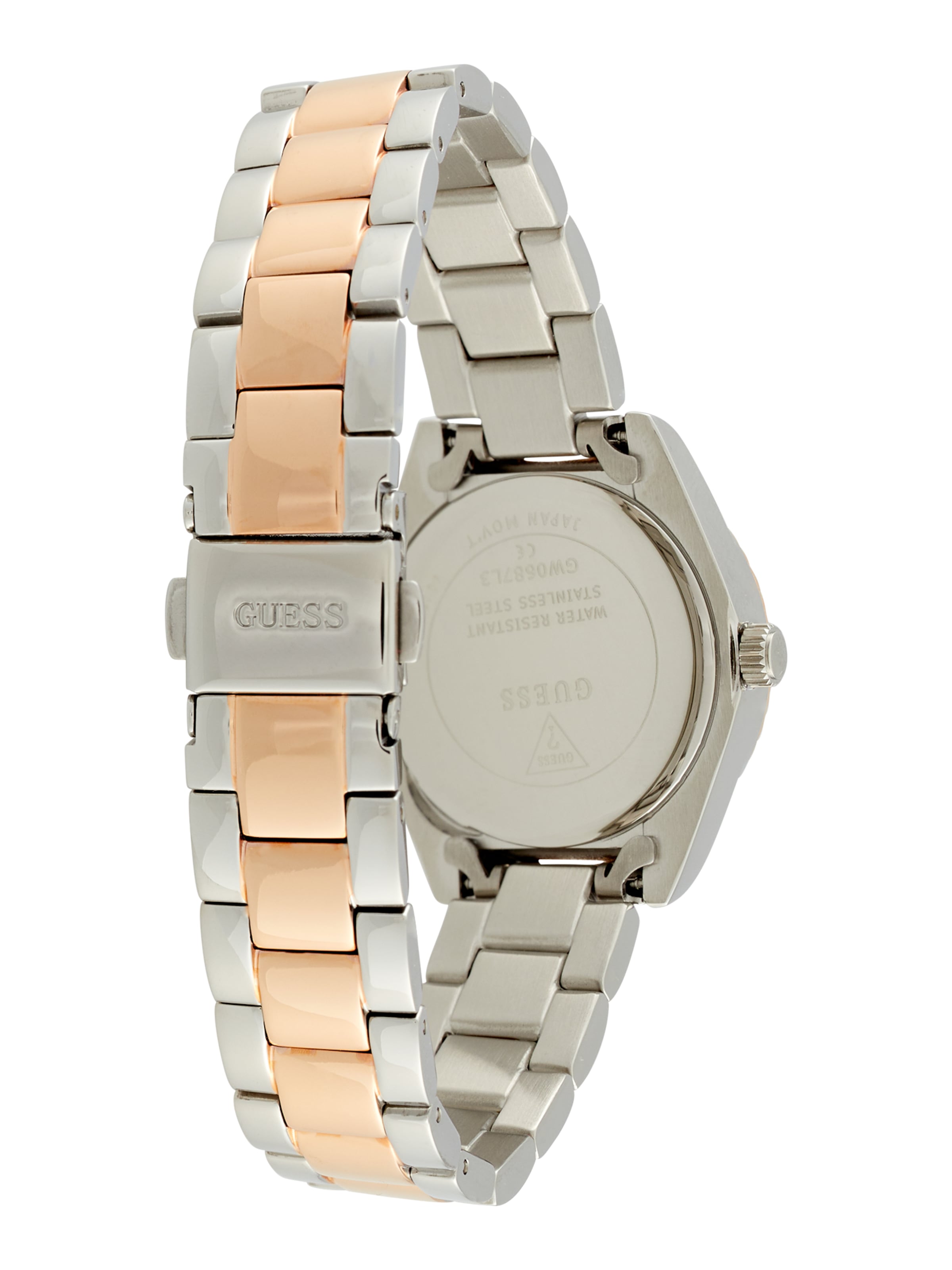 Montre à affichage analogique GUESS en or