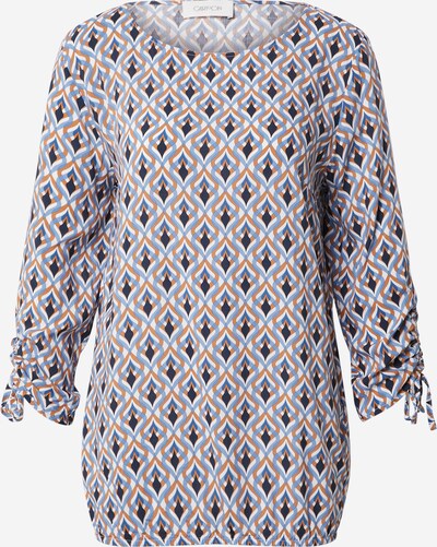 Cartoon Blouse in Blue / Cobalt blue / Orange / White, Item view
