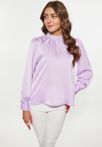 faina - Blusa em roxo: frente