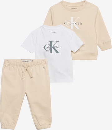 Calvin Klein Jeans Set in Beige: front