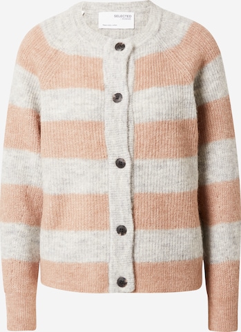 SELECTED FEMME Cardigan 'Lulu' i brun: forside