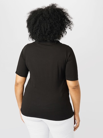 Tricou de la Tom Tailor Women + pe negru