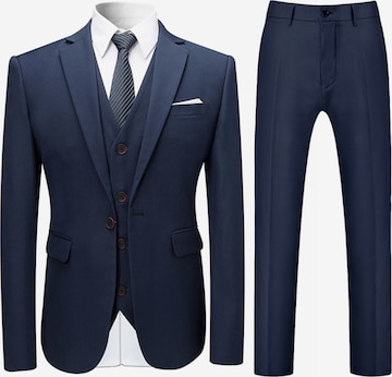 YOUTHUP Slimfit Anzug 'Trio' in Blau: Vorderseite