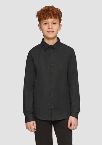 s.Oliver Regular fit Button Up Shirt in Black: front