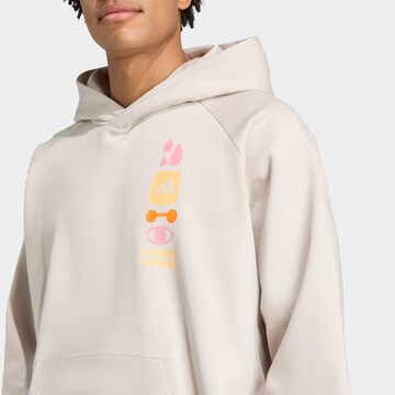 ADIDAS PERFORMANCE Athletic Sweatshirt in Beige