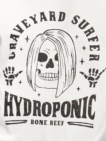 hydroponic - Camiseta 'Hydroponic Graveyard Long-Sleeve Graphic T-Shirt' en blanco