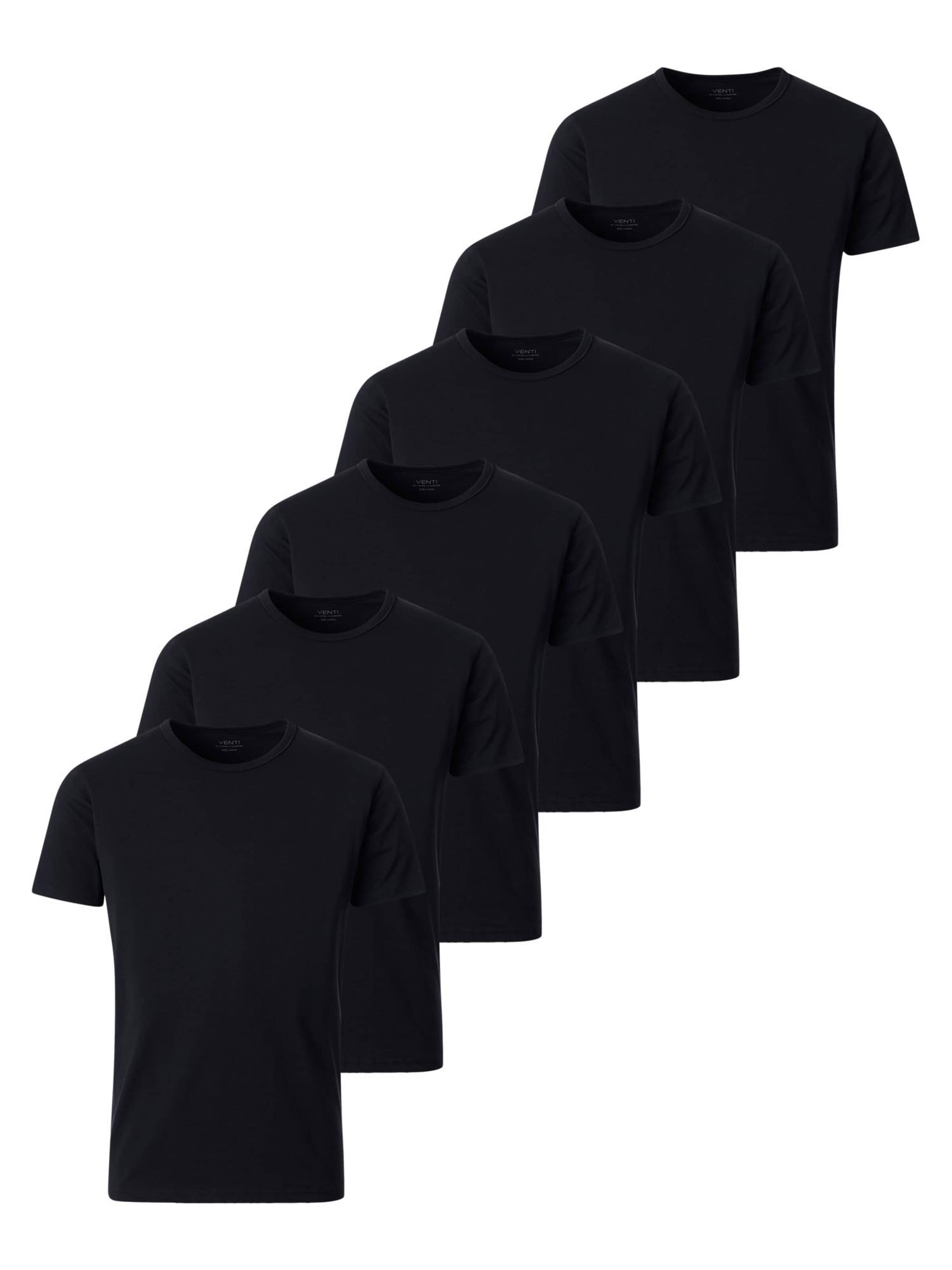 VENTI Shirt 'Basic' in Black: front