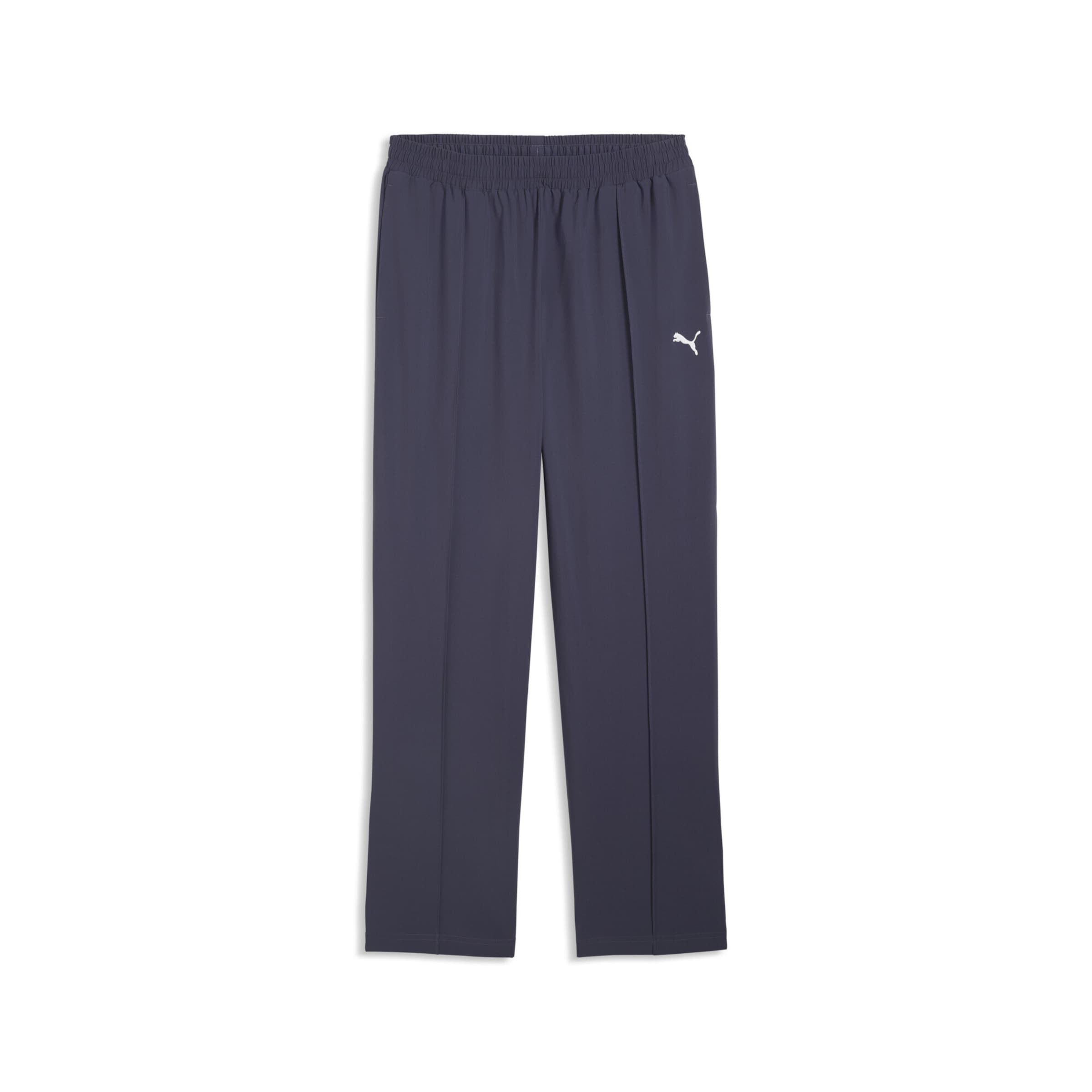 PUMA Loosefit Sportbroek 'Essentials' in Grijs: voorkant