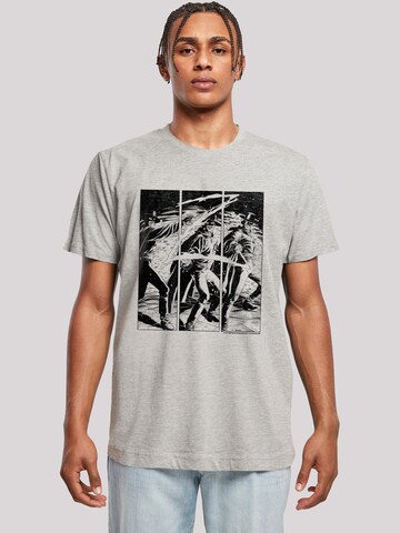 T-Shirt 'Zorro Mark Of Zorro Comic Strip Art' F4NT4STIC en gris : devant