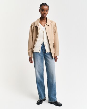GANT Gebreid vest in Beige