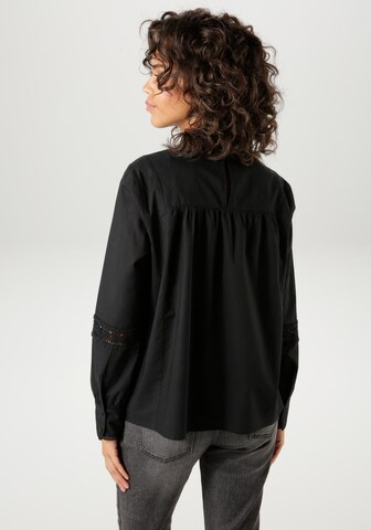 Aniston CASUAL Bluse in Schwarz