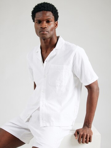 Regular fit Camicia 'JAN2' di HOLLISTER in bianco: frontale