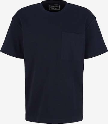 T-Shirt TOM TAILOR DENIM en bleu : devant